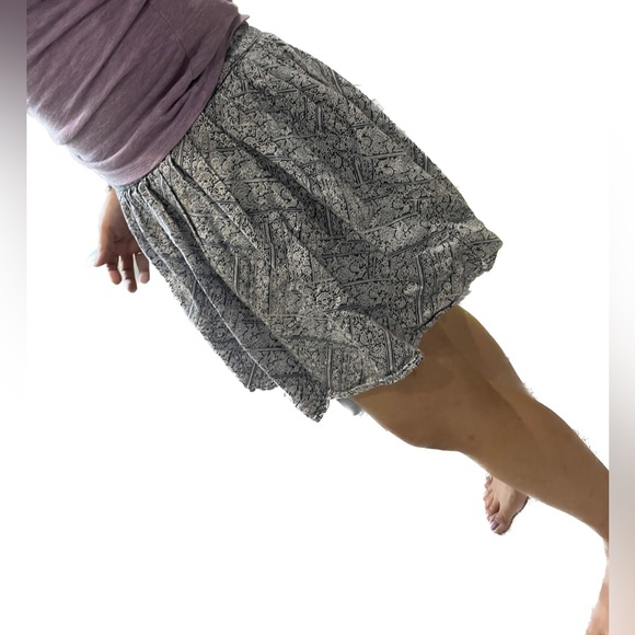 Ae American Eagle Floral Mini Skirt Cute Flare Balloon Boho Baby Doll Kawaii XS - Picture 1 of 7